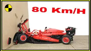 I CRASHED My Lego Car Ferrari F1 at 🚨 80 KM/H 🚨 and Here's What Happened!