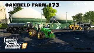 Selling slurry, spreading digestate, baling & collecting straw | Oakfield farm | FS19 TimeLapse #73