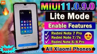 MIUI 11.0.9.0 Update New Hidden Features Lite Mode | MIUI 11 Lite Mode Features Enable All Devices