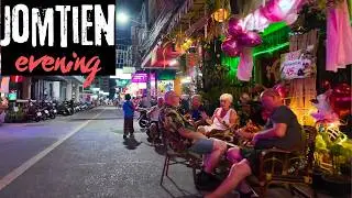 Jomtien After Dark 🇹🇭 | Evening Walk in Thailand