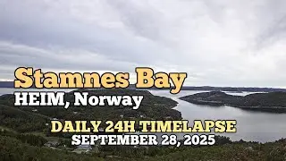 Stamnes Bay - Daily Timelapse: September 28, 2025 [Tr&oslash;ndelag, Norway]