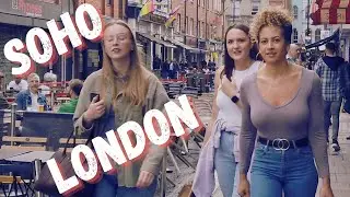 London's Soho, Walk After Rain | 4K Walking Tour