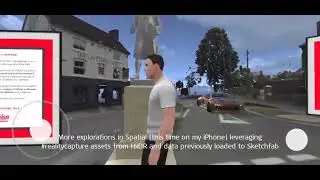 Exploring reality capture assets created with the Leica RTC360 scanner within Spatial via iPhone