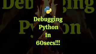 Debugging Python in 60secs!!! #pythoncoding #codingtips #datastructures
