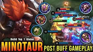 MVP Plays!! Minotaur Best Build Tank and Unbelievable come back ~ Build top 1 Minotaur ~ MLLB