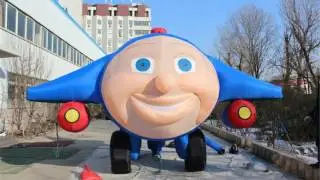 12m Wideth Inflatable airplanes, inflatable jet plane,inflatable rocket & spacecraft