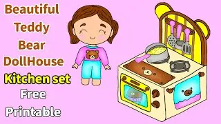 How to Draw Teddy Bear 🐻 Kitchen Dollhouse Page-3