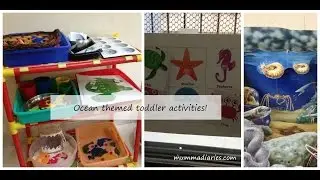 Ocean-themed Toddler Activities (with FREE Printable pack!)