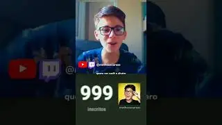 A MELHOR REA&Ccedil;&Atilde;O DE 1.000 INSCRITOS NO FINAL... 🤯⭐ #Shorts