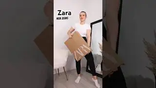 Trying out zara new jeans 💙 #zarajeans