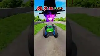 Big and Small Cars vs Jinu Demon #beamng #beamngdrive