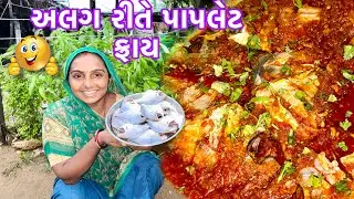 પાપલેટ ગ્રેવી ફ્રાય 🐠 paplet fray 🥘 dariyai khedut