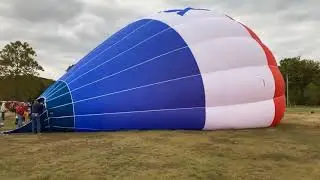 Watch a Hot Air Balloon be Set Up