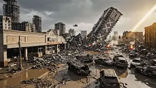 CARRIER vs SKYSCRAPER: Ultimate Tsunami Impact | Hyper-Realistic AI Disaster Scenario