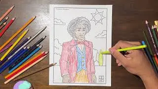 Black History Coloring Pages &bull; Frederick Douglass Page Quiet Coloring Activity (12 Minutes)