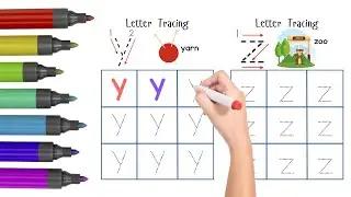 How to Write Letters for Children - Teaching Writing ABC for Preschool - Alphabet for Kids