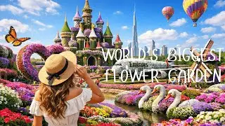 Dubai Miracle Garden in 4K 😍 | World&rsquo;s Most Beautiful Flower Garden