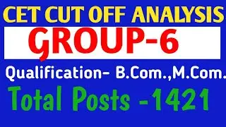 Hssc cet cut off - group 6 commerce graduate and postgraduate #governmentjobs #hssc #cet #cetcutoff