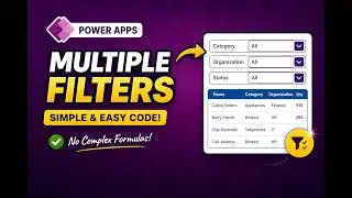 Power Apps Multi-Filter Gallery 🔥 | Apply Multiple Filters with Simple Formula (No Complex Code)