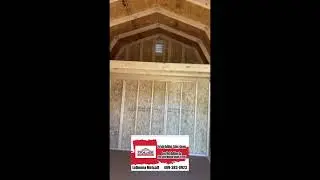 Functional 10 x 16 lofted Barn #portablebuilding #stormor