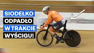 Holenderski kolarz ZGUBIŁ SIODEŁKO w trakcie wyścigu!