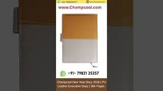 Champcool New Year Diary 2026  PU Leather Executive Planner  365 Pages with Magnetic Lock #diary2026