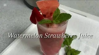 Healthy Watermelon Strawberry Juice Recipe