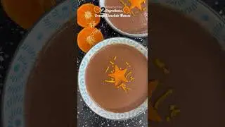 2 ingredients orange chocolate mousse 🍊🍫🍨😍#2ingredients #chocolate #mousse