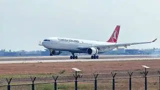 DoMNAER មើលយន្តហោះ A330 Landing and Takeoff at Techo International Airport KTI