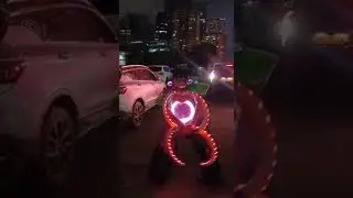 Bboy Jaman try to test BUUGENG LED LIGTH