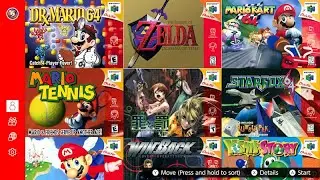 Browsing The Switch Online N64 And Sega Genesis Apps In 2024