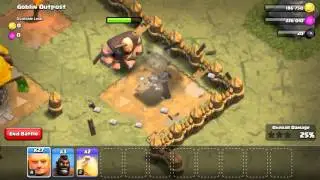 Clash of clans  single player payback,Goblin forest, goblin outpost 3 star