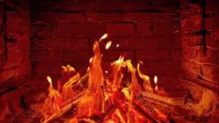 Relaxing Fireplace Sounds (6 HOURS) - Burning Logs and Crackling Fire Sounds