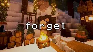 forget about today, sleep now... (minecraft music & snow rain)