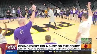 Phoenix Suns host adaptive basketball clinic for special needs children