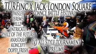 1v1 All Style Dance Tournament PRELIMS | TURFinc x Jack London Square Dance Battle Festival