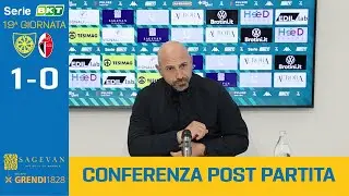 Serie BKT, La conferenza post partita di Carrarese - Bari (1-0)