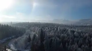 Piękny krajobraz uchwycony za pomocą DJI mini 4K. Małopolska - Jurg&oacute;w 