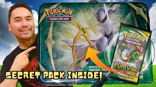Opening Arceus Tin WITH Evolving Skies Packs!