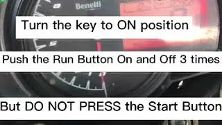 Benelli tnt600 Diagnostic mode
