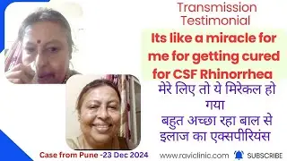Treatment Experience for CSF Rhinorrhea with Medicine transmission through hair