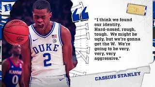 Cassius Stanley Duke Blue Devils 13 PTS 2 REBS 2 STLS  vs Kansas Jayhawks | DUKE DEBUT!