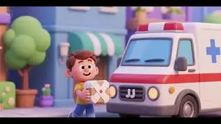 JJ Helps Ambulance Deliver Bandages 🚑💖 | Care Song for Kids