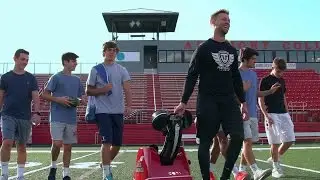 Ball Cannon the World's FIRST Recreational Football Throwing Machine!