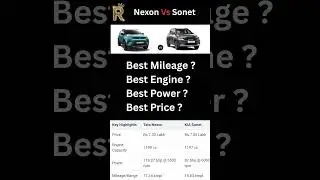 Tata Nexon vs Kia Sonet 2025 🔥 Best Mileage, Engine, Power & Price Comparison | Full Review