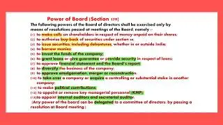 section 179 of companies act| #calcuttauniversity | sem-2 | lec-23