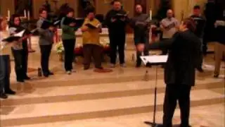 Mark Bailey rehearsing Titov's Dostoyno yest