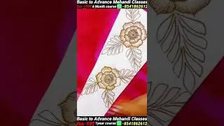 shaded flower pattern mehndi design 2025 // full hand simple mehndi design #mehndi, #henna, #shorts