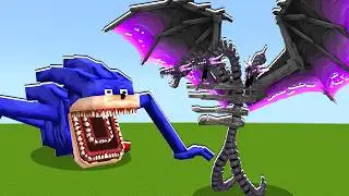 Shin Sonic vs King Wither Ghidorah KAIJU CRAFT in Minecraft