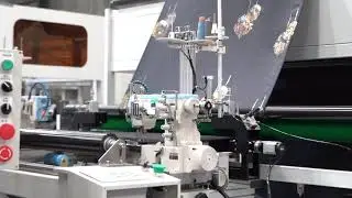 Lihua automated home textile production line features automatic trimming and continuous sewing
